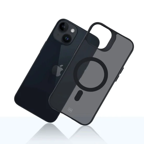 Калъф за iPhone 14 / iPhone 13 - 3mk - Smoke MagCase - Черен