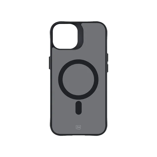 Калъф за iPhone 14 / iPhone 13 - 3mk - Smoke MagCase - Черен