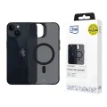 Калъф за iPhone 14 / iPhone 13 - 3mk - Smoke MagCase - Черен