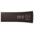 USB памет Samsung BAR Plus – 64GB, USB 3.1, 300MB/s, 5-proof защита – Титаниево сиво