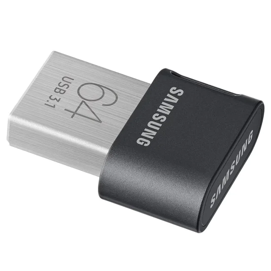 Samsung - Memory Stick FIT Plus (MUF-64AB/APC) - USB 3.1, 64GB, 300MB/s, Plug-in, PC, Notebook, 5-степенна защита - Черен