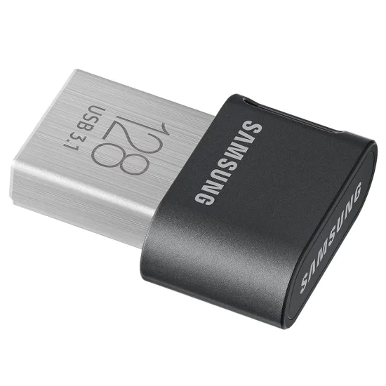 Samsung - Memory Stick FIT Plus (MUF-128AB/APC) - USB 3.1, 128GB, 400MB/s, Plug-in, PC, Notebook, 5-степенна защита - Черен