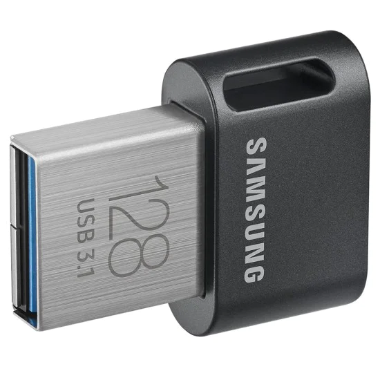 Samsung - Memory Stick FIT Plus (MUF-128AB/APC) - USB 3.1, 128GB, 400MB/s, Plug-in, PC, Notebook, 5-степенна защита - Черен