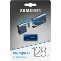 Samsung - Memory Stick (MUF-128DA/APC) - Type-C памет OTG, 128GB, 400MB/s, 5-proof технология, компютър, лаптоп, таблет - Син
