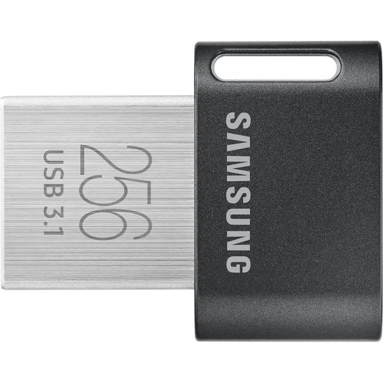 Samsung - Memory Stick FIT Plus (MUF-256AB/APC) - USB 3.1, 256GB, 400MB/s, Plug-in, PC, Notebook, 5-степенна защита - Черен