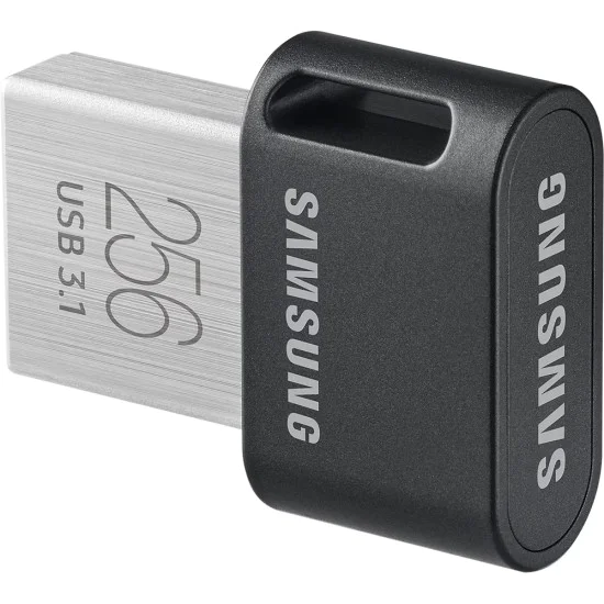 Samsung - Memory Stick FIT Plus (MUF-256AB/APC) - USB 3.1, 256GB, 400MB/s, Plug-in, PC, Notebook, 5-степенна защита - Черен