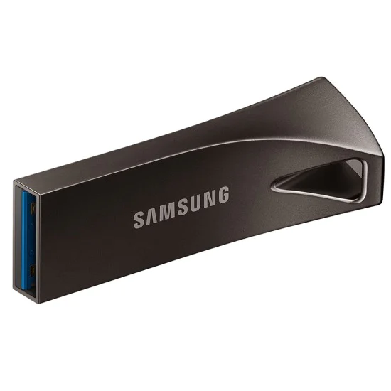 Samsung - Memory Stick BAR Plus (MUF-256BE4/APC) - USB 3.1, 256GB, 400MB/s, PC, Notebook, 5-степенна защита - титаниево Сива