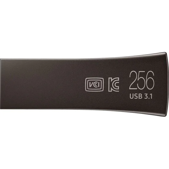 Samsung - Memory Stick BAR Plus (MUF-256BE4/APC) - USB 3.1, 256GB, 400MB/s, PC, Notebook, 5-степенна защита - титаниево Сива