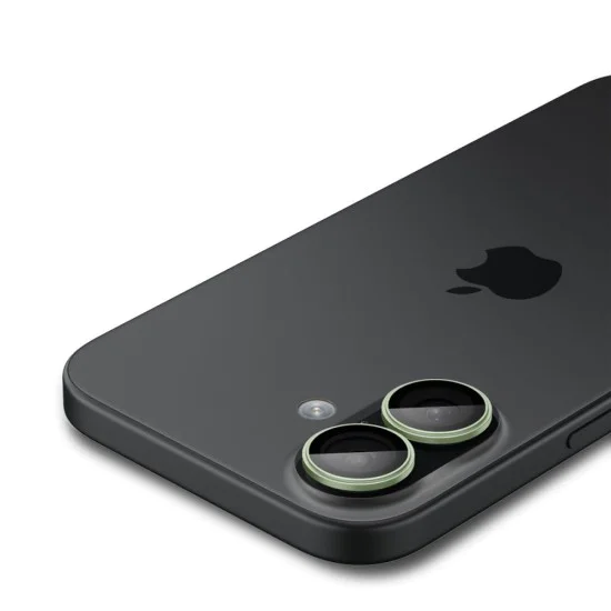 Протектор – Камера (2 бр.) – iPhone 17 / 16 Plus / 16 – Spigen Optik.tR EZ Fit Pro – Зелен