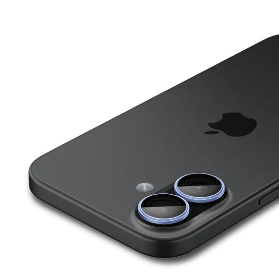 Протектор – Камера (2 бр.) – iPhone 17 / 16 Plus / 16 – Spigen Optik.tR EZ Fit Pro – Син