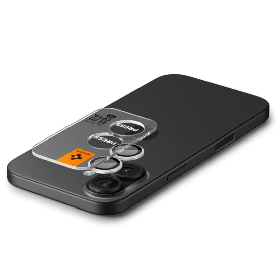 Протектор – Камера (2 бр.) – iPhone 17 / 16 Plus / 16 – Spigen Optik.tR EZ Fit Pro – Сребрист