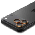 Протектор за камерата (2 броя) за iPhone 17 / 16 / 15 / 14 Pro & Pro Max - Spigen Optik.tR EZ Fit Pro - Оранжево