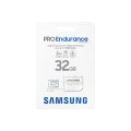 Samsung - Карта памет PRO Endurance (MB-MJ32KA/EU) - MicroSDXC, 32GB, адаптер, UHS-I, клас 10, за камера за видеонаблюдение - Бял