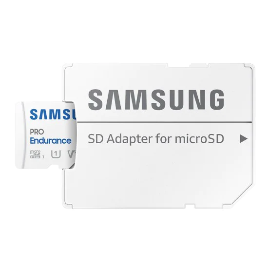 Samsung - Карта памет PRO Endurance (MB-MJ32KA/EU) - MicroSDXC, 32GB, адаптер, UHS-I, клас 10, за камера за видеонаблюдение - Бял