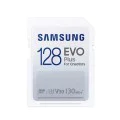 Samsung - Карта памет Evo Plus (MB-SC128K/EU) - SDXC, 128GB, UHS-I, Клас 3 (U3), 130MB/s, 7-степенна защита - Бял