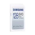 Samsung - Карта памет Evo Plus (MB-SC128K/EU) - SDXC, 128GB, UHS-I, Клас 3 (U3), 130MB/s, 7-степенна защита - Бял