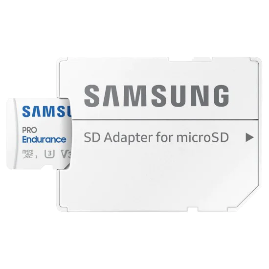 Samsung - Карта памет PRO Endurance (MB-MJ128KA/EU) - MicroSDXC, Адаптер, 128GB, UHS-I, U3, V30, Клас 10, 100MB/s - Бял