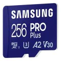 Samsung - Карта памет PRO Plus (MB-MD256SA/EU) - MicroSDXC, Адаптер, 256GB, UHS-I, U3, Клас 10, V30, A2, 180 MB/s - Бял