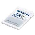 Карта памет Samsung EVO Plus – SDXC 256GB, UHS-I, U3, V30, A2, 130MB/s – Бял
