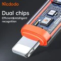 Адаптер (OT-0510) със силиконова каишка - Mcdodo - Type-C към Lightning, 36W - Сиво