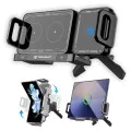 Techsuit - Премиум държач за кола с безжично зареждане ModoDock (SW1) - за вентилационен отвор, интелигентно завъртане на 90°, 15W - черен