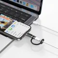 Адаптер Pigeon Series (OT-2620) със силиконова каишка - Mcdodo - USB-C към USB-C, 240W - Черно