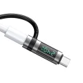 Адаптер Pigeon Series (OT-2620) със силиконова каишка - Mcdodo - USB-C към USB-C, 240W - Черно