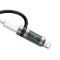 Адаптер Pigeon Series (OT-2610) със силиконова каишка - Mcdodo - USB-C към Lightning, 36W, LED дисплей - Черно