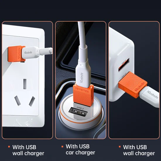 OTG преходник (OT-6550) - Mcdodo - Type-C към USB 3.0, бърза синхронизация - Оранжево