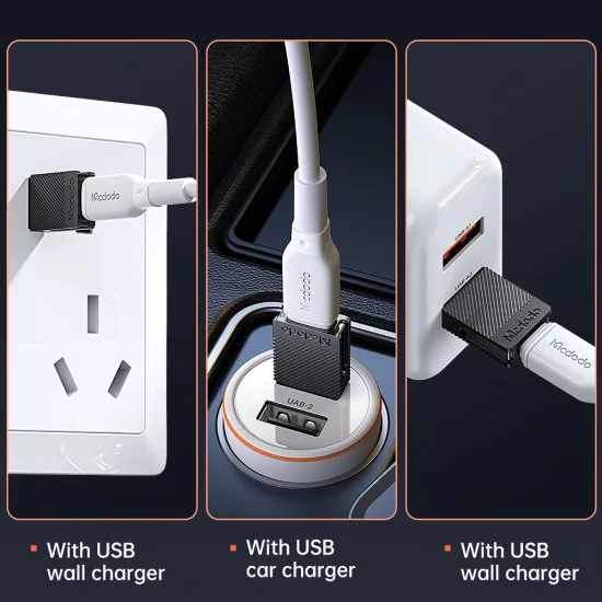 OTG преходник (OT-6970) - Mcdodo - Type-C към USB 3.0, 5A, бърза синхронизация - Черно