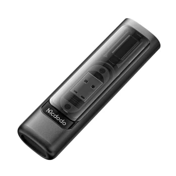 Кутия за аксесоари и кабели (WF-1720) - Mcdodo - USB-C кабел, адаптери (Micro/iP/USB), игла за SIM, слотове за карти - Черно