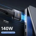 OTG адаптер (OT-6850) за MacBook Air/Pro - Mcdodo - Type-C към MagSafe 3, 140W, алуминиев, LED индикатор - Черно