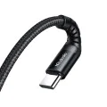 Кабел за данни – Mcdodo (CA-5641) – Type-C → Type-C, найлон оплетка, алуминий, PD60W, 1m – Черен