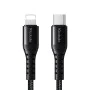 Кабел за данни – Mcdodo (CA-5631) – Type-C → Lightning, найлон оплетка, алуминий, PD36W, 1m – Черен