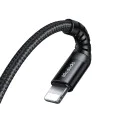 Кабел за данни – Mcdodo (CA-5631) – Type-C → Lightning, найлон оплетка, алуминий, PD36W, 1m – Черен