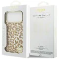 Калъф за iPhone 17 Pro Max - Guess - Леопардов блясък MagSafe (GUHMP17XHLEGTGLW) - Кафяв