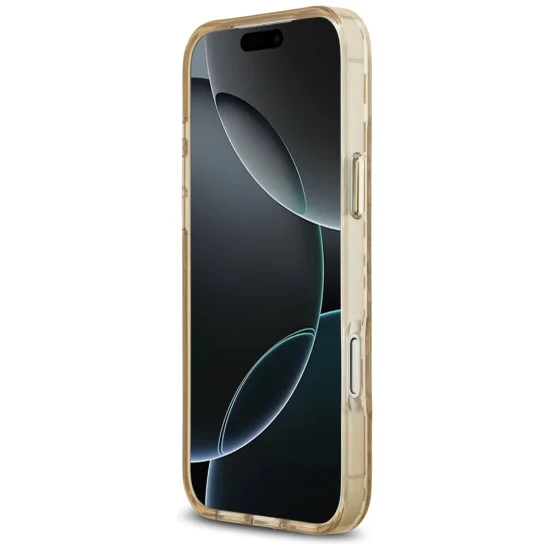 Калъф за iPhone 17 Pro Max - Guess - Леопардов блясък MagSafe (GUHMP17XHLEGTGLW) - Кафяв