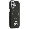 Калъф за iPhone 17 - Karl Lagerfeld - Leather K&C Pins MagSafe (KLHMP17SPSMRKCK) - Черен