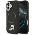 Калъф за iPhone 17 - Karl Lagerfeld - Leather K&C Pins MagSafe (KLHMP17SPSMRKCK) - Черен