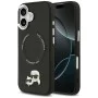 Калъф за iPhone 17 - Karl Lagerfeld - Leather K&C Pins MagSafe (KLHMP17SPSMRKCK) - Черен