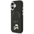 Калъф за iPhone 17 - Karl Lagerfeld - Leather K&C Pins MagSafe (KLHMP17SPSMRKCK) - Черен