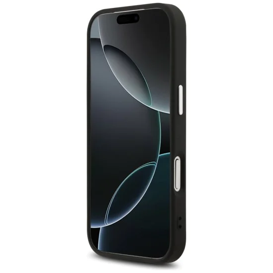 Калъф за iPhone 17 Pro - Karl Lagerfeld - Leather K&C Pins MagSafe (KLHMP17LPSMLRKCK) - Черен