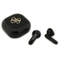 Guess - Безжични слушалки 4G с метално лого (GUTWSJ7HE4GK) - Bluetooth, True Wireless Stereo, USB-C, В ушите - Черни