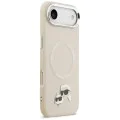 Калъф за iPhone 17 Air - Karl Lagerfeld - Leather K&C Pins MagSafe (KLHMP17MPSMLRKCE) - Бежов