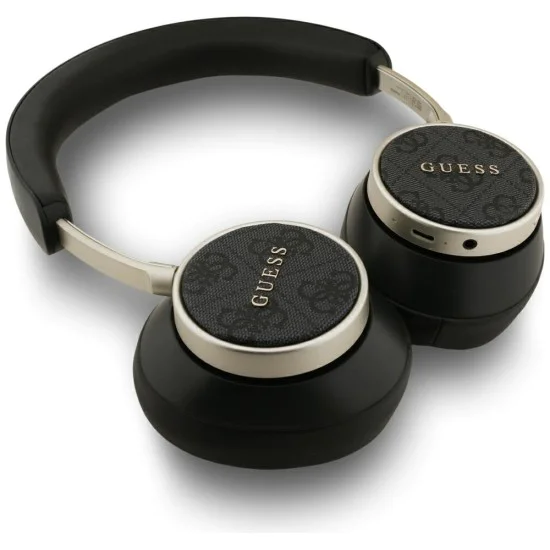 Guess - Безжични слушалки 4G Classic Logo (GUBHC15P4MRSCK) - Bluetooth, ANC, На ушите, Еко кожа - Черни