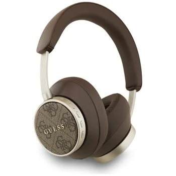 Guess - Безжични слушалки 4G Classic Logo (GUBHC15P4MRSCW) - Bluetooth, ANC, На ушите, Еко кожа - Кафяви