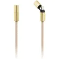 Кабел за данни / зареждане – Guess (GUCCUCNY4GDE) CBDY 4G Charm – USB-C към USB-C, Fast Charge, регулируема каишка, защитна капачка, 1.5m – Бежов