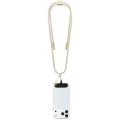 Кабел за данни / зареждане – Guess (GUCCUCNY4GDE) CBDY 4G Charm – USB-C към USB-C, Fast Charge, регулируема каишка, защитна капачка, 1.5m – Бежов
