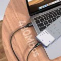 Кабел за данни – Mcdodo (CA-1070) – USB 2.0 → Micro-USB, цифров дисплей, найлон оплетка, алуминий, 3A, 1.2m – Черен