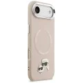 Калъф за iPhone 17 Air - Karl Lagerfeld - Leather Karl & Choupette Pins MagSafe (KLHMP17MPSMLRKCP) - Розов
